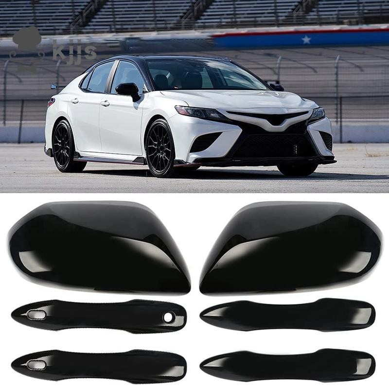 CAMRY 側車門後視鏡蓋 + 門把手蓋更換豐田凱美瑞 2018-2023