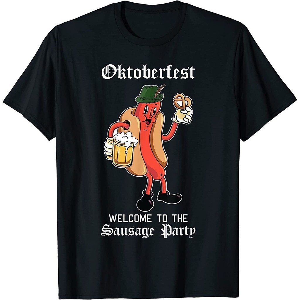 香腸派對慕尼黑啤酒節搞笑 Bratwurst 德國節日 T 恤