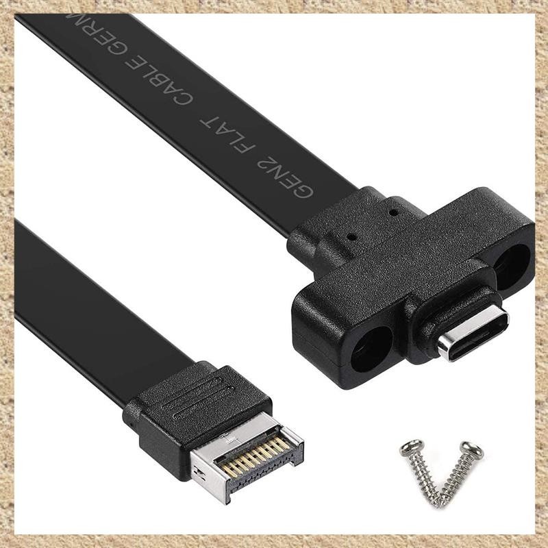 (D W G H)USB 3.1 前面板 E 型轉 C 型延長線,第 2 代