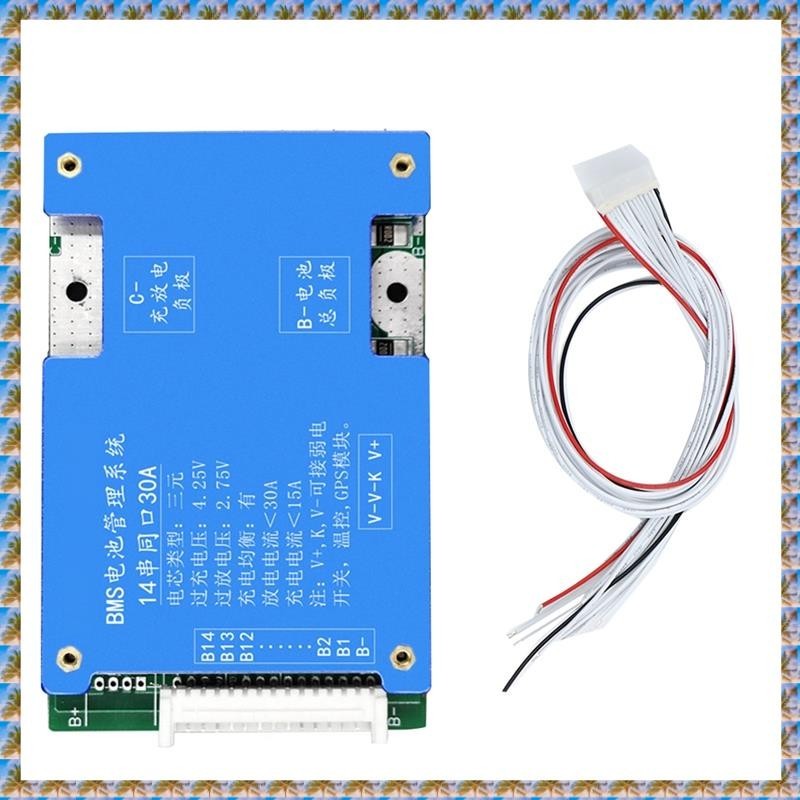 (W O D 14S 52V 30A 三元鋰電池保護板