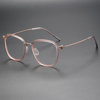 林德同款80888丹麥設計師手工復古板材眼鏡架 純鈦眼鏡框批發