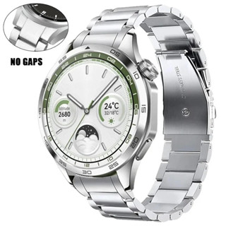 華為 Huawei WATCH GT4/GT3/GT2 46mm 金屬不銹鋼錶帶 GT4 替換錶帶配件的無間隙鏈接手鍊