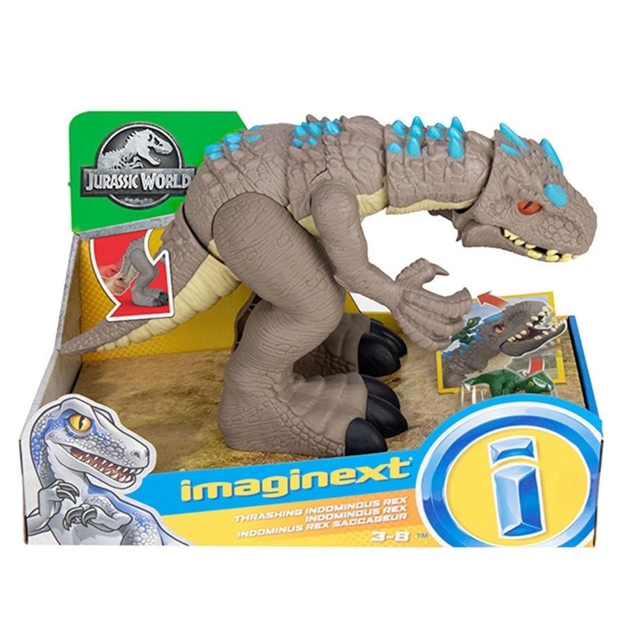 費雪侏羅紀世界擺尾暴虐霸王龍恐龍低幼兒童玩具GMR16