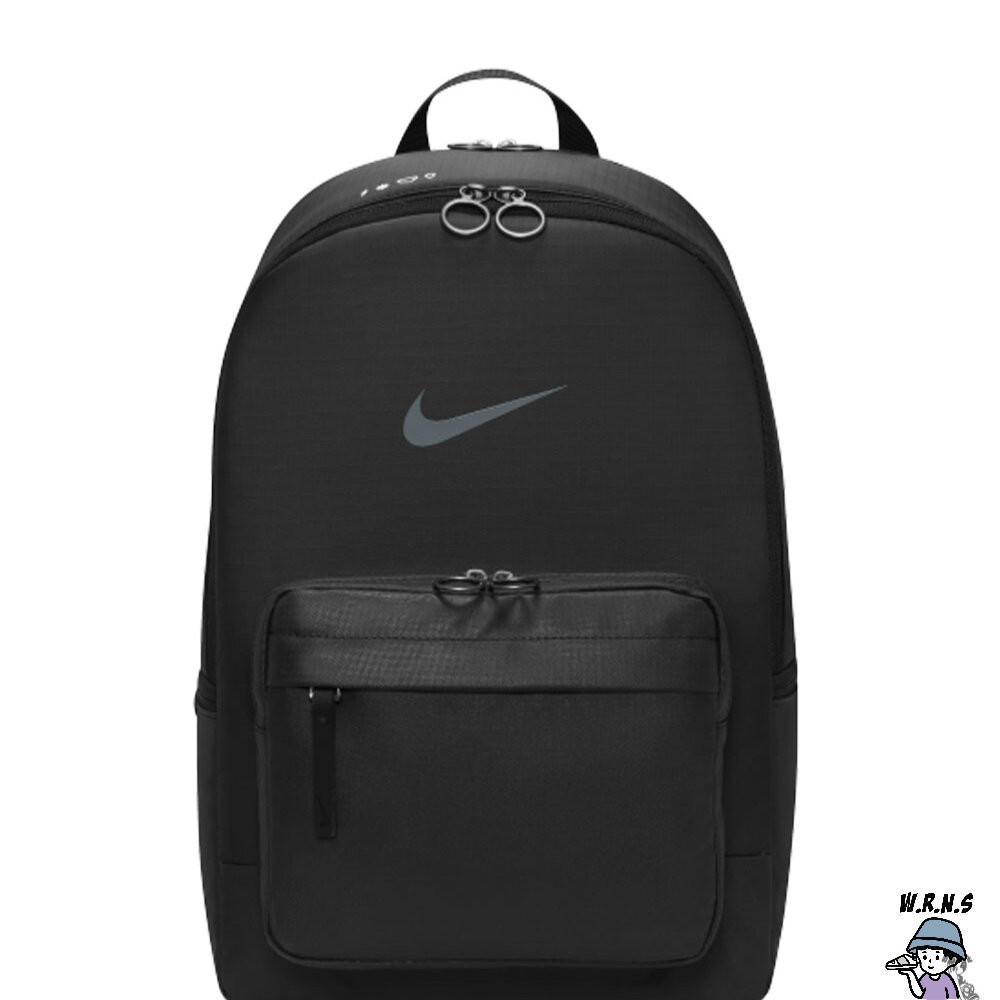 【Rennes 】Nike 後背包 雙拉鍊 15吋 多口袋 筆電夾層 全黑 DN3592-010