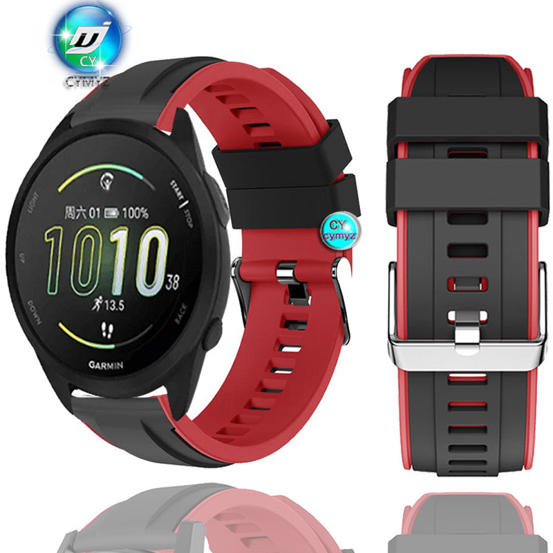 Garmin Forerunner 165 音樂錶帶 Garmin Forerunner 165 矽膠錶帶運動腕帶