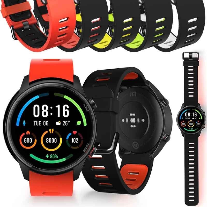 XIAOMI MI 軟矽膠運動錶帶錶帶適用於小米 Mi 智能手錶/小米手錶彩色運動/手錶 S1/S1 活動手鍊替換女士男