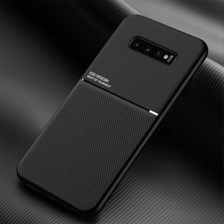 SAMSUNG 皮革質感磁鐵手機殼車載磁性後蓋適用於三星 Galaxy Note 8 9 S10E S9 S8 Plus