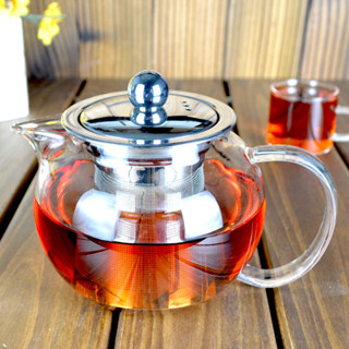耐熱玻璃茶壺加厚耐高溫透明不鏽鋼過濾功夫花茶泡茶壺工廠直銷