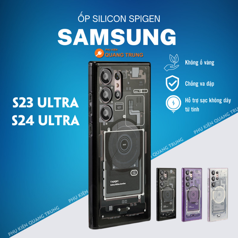 Spigen科技磁吸殼 三星S24 Ultra手機殼Samsung S22 S23 Ultra無線充s24plus保護殼
