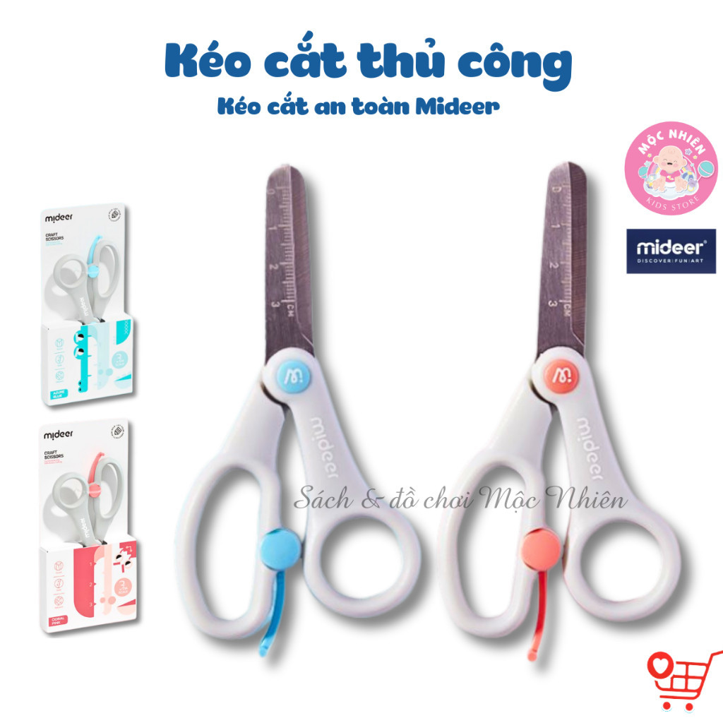 兒童安全手動剪刀(1 件) - 正品 Mideer