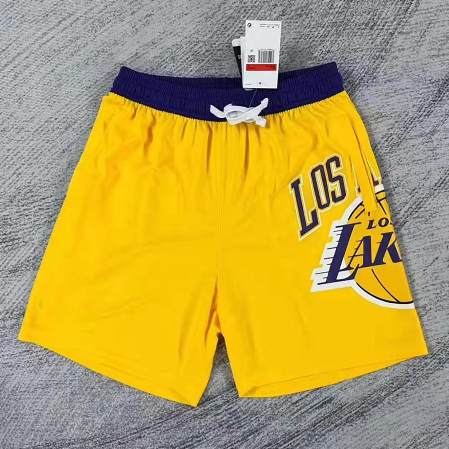 NBA短褲夏季男士美式籃球褲休閒運動褲湖人勇士籃網五分褲子