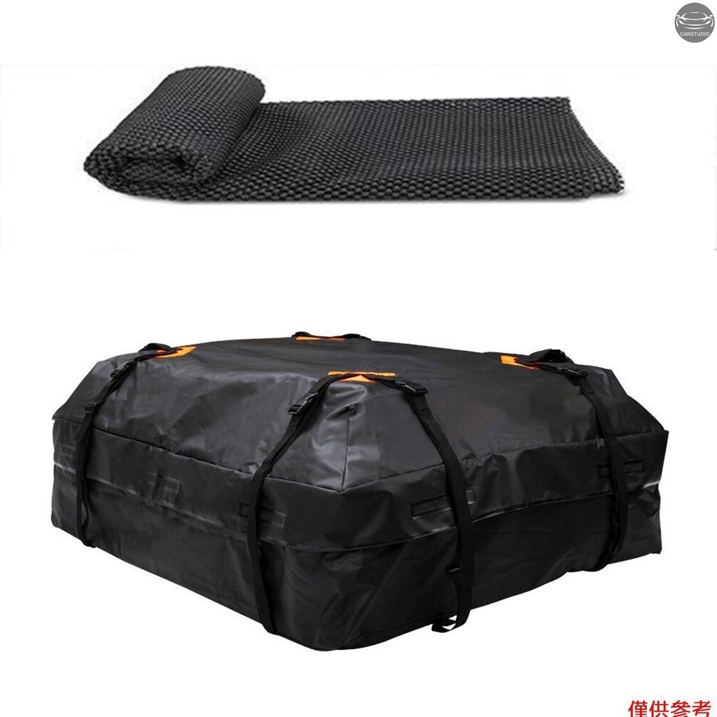 防水行李袋車頂行李架通用行李袋儲物立方體袋旅行露營帶防滑墊