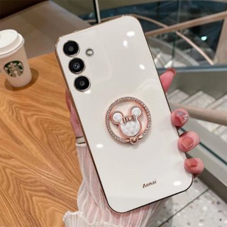 現貨適用於三星 A35 A55 5G 臺灣出貨 軟殼可愛可愛手機外殼附熊戒指支架手機保護套