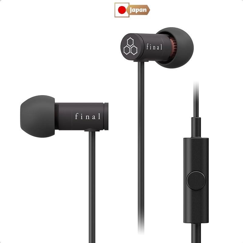 终极（Final）VR500游戏用入耳式耳机，带麦克风，小巧灰色。