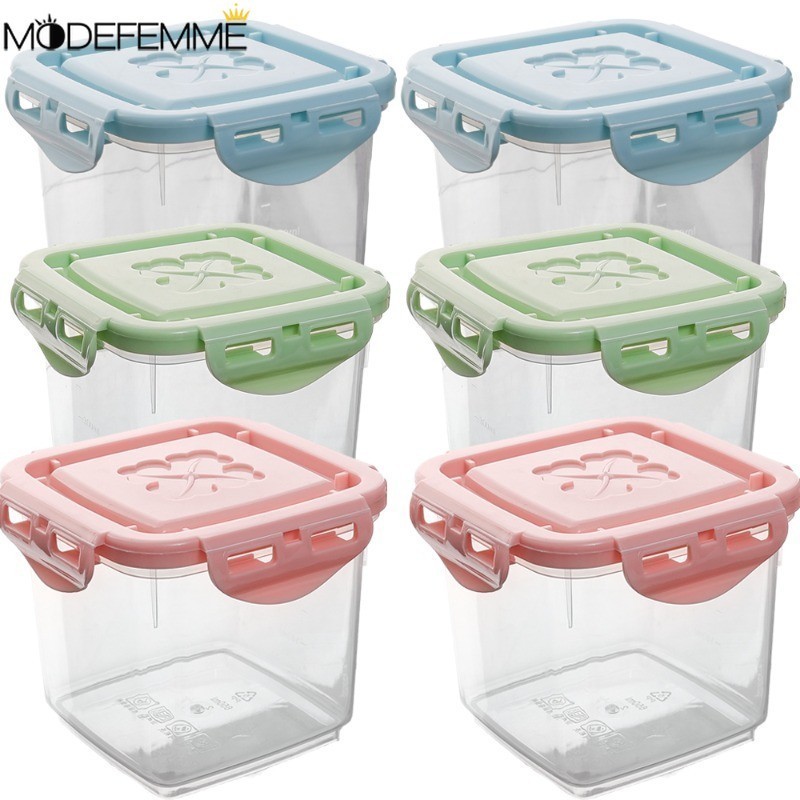 [精選] 蛋糕甜點方形收納盒 - 多用途容器 - 帶蓋保鮮盒 - 冰淇淋食品盒 - 家用廚房收納用品