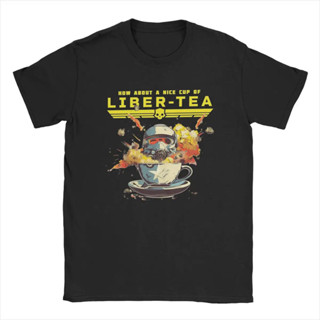 【現貨】2024 Hot Hipster HellDivers II Liber-Tea Freedom T 恤男士圓領