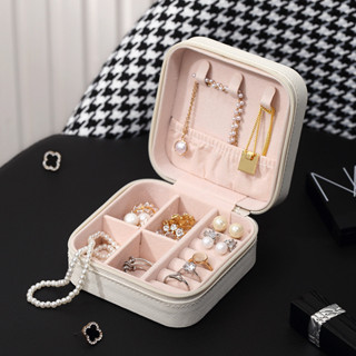 首飾盒家用戒指盒耳環項鍊耳環收納包裝珠寶盒shein飾品盒