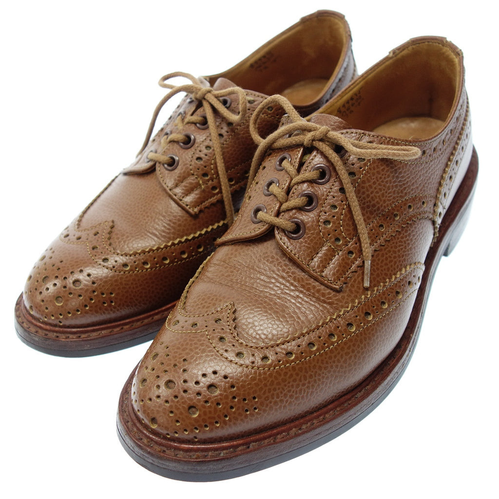 BURTON Tricker’s鞋子男用 棕色 皮革 日本直送 二手