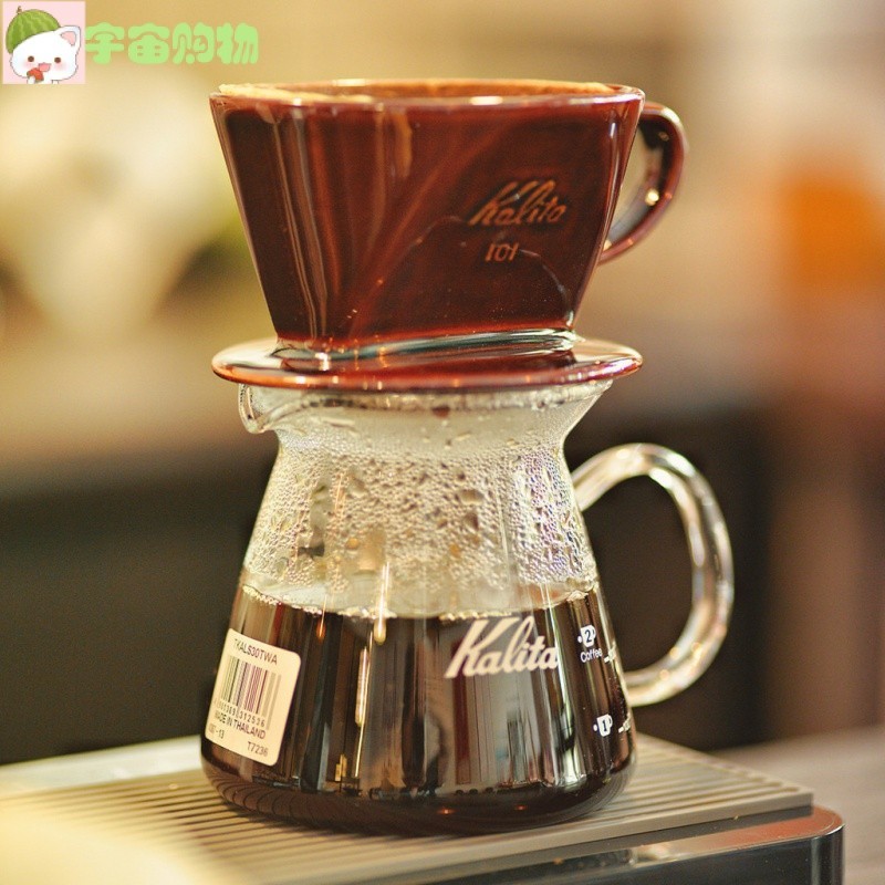 ✨日本kalita卡莉塔手衝咖啡壺套裝 濾杯 陶瓷過濾器 滴漏式濾紙分享壺