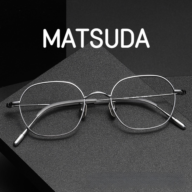 【TOTU眼鏡】MATSUDA松田 日系復古純鈦眼鏡框 女 NO.2藝文鏡架高級方框男可配近視眼鏡