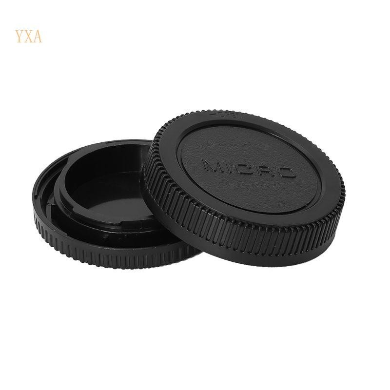 OLYMPUS 國際牌 Yxa 相機機身蓋後鏡頭蓋保護防塵塑料更換適用於奧林巴斯適用於松下 Micro 4 3 Mou