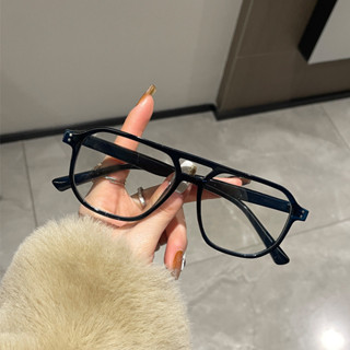 時尚新款韓版方形眼鏡架復古女士男士透明防藍光大框潮流眼鏡框流行電腦手機眼鏡