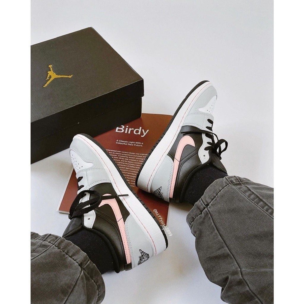 限時特價 Air Jordan 1 Low 灰黑粉 女鞋553560-062