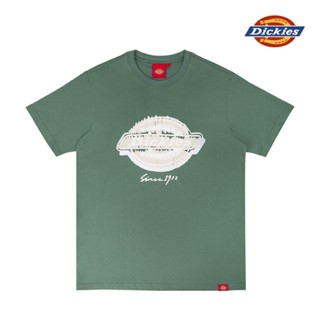 Dickies男女款森林綠純棉胸前大Logo印花設計短袖T恤|DK0A87CPH15