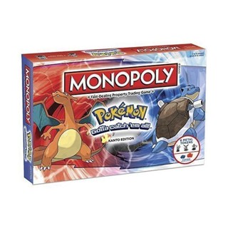 【臺灣熱賣】熱賣大富翁寶可夢Monopoly Pokemon口袋妖怪英文版桌遊休閒遊戲