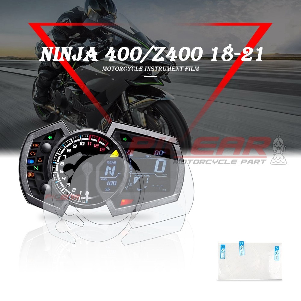 新款 機車川崎Ninja400 18-21 1000SX忍者650高清儀表膜顯示屏防刮花