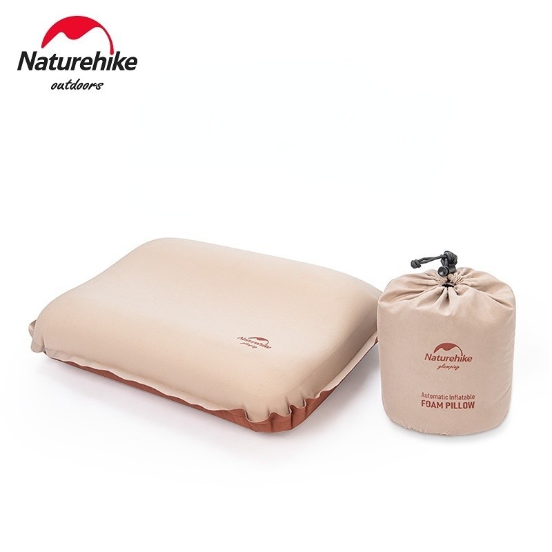 Naturehike NH 自動充氣枕頭 戶外露營野營枕 奶酪枕 海綿枕頭