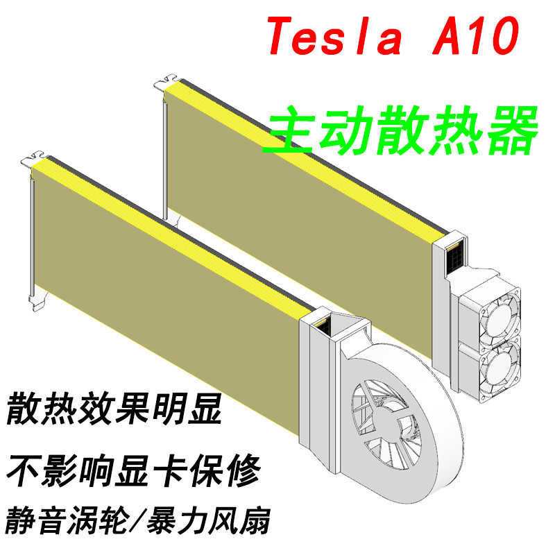【散熱裝備】Tesla特斯拉A10顯卡主動暴力風扇、渦輪風扇散熱器
