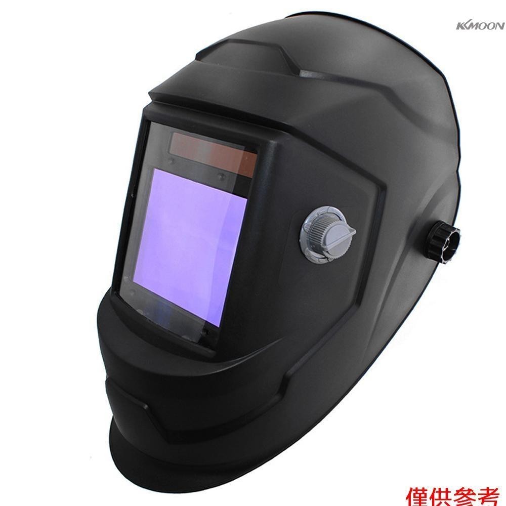 大視角焊接頭盔自動變暗多功能焊接面罩太陽能焊機防護面罩帶 4 個弧形傳感器寬陰影 4/5-9/9-13 用於 TIG M