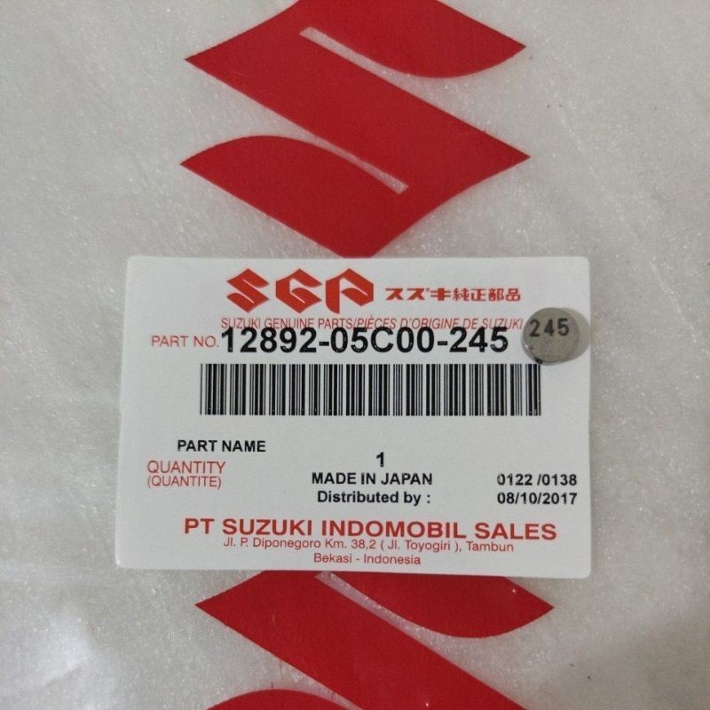 Shim Sim 閥門尺寸 245 Suzuki Satria FU 150 原裝日本原裝 RPMSEMARANG