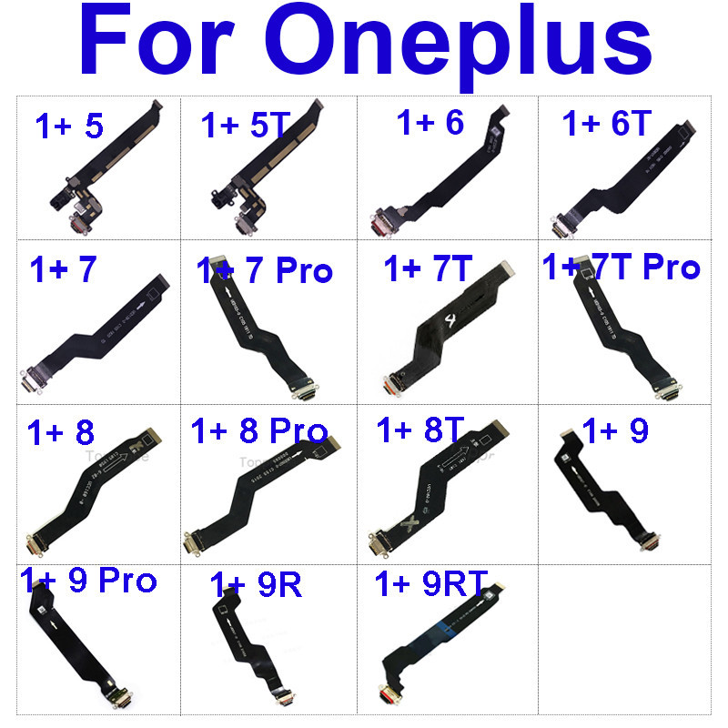 適用於 Oneplus 1+ 5 6 7 8 9 Pro 5T 6T 7T 8T Pro 9R 9RT 充電器插孔端口連