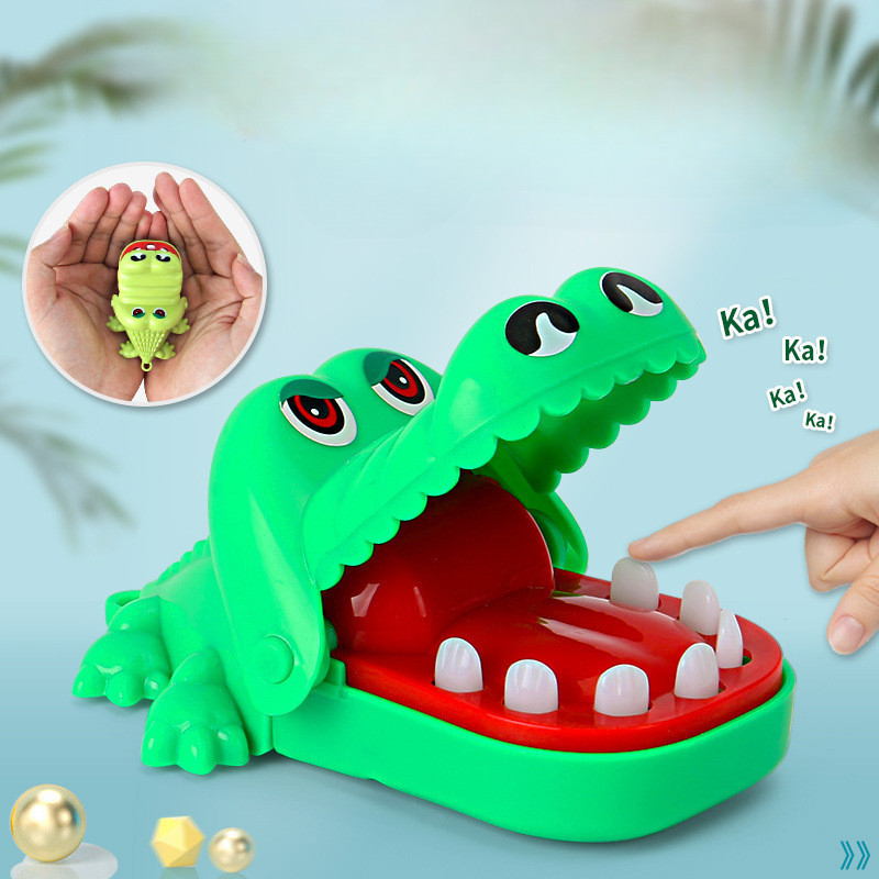 兒童咬咬咬玩具大嘴鱷魚牙創意減壓特技玩具