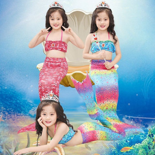 美人魚服裝尾巴泳衣女童嬰兒褲套裝兒童水療中心