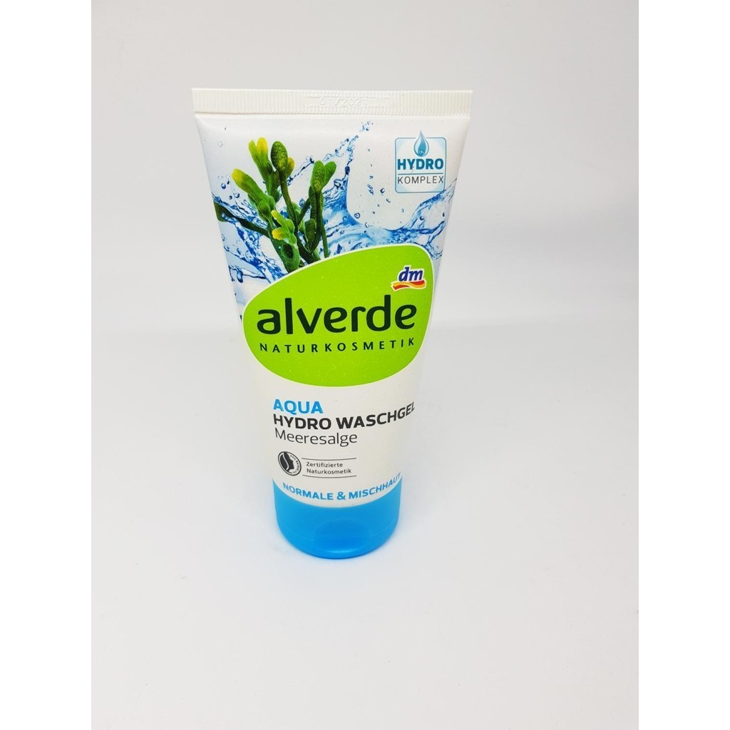 alverde Aqua Hydro Waschgel 天然海藻玻尿酸精華洗面乳 150ml