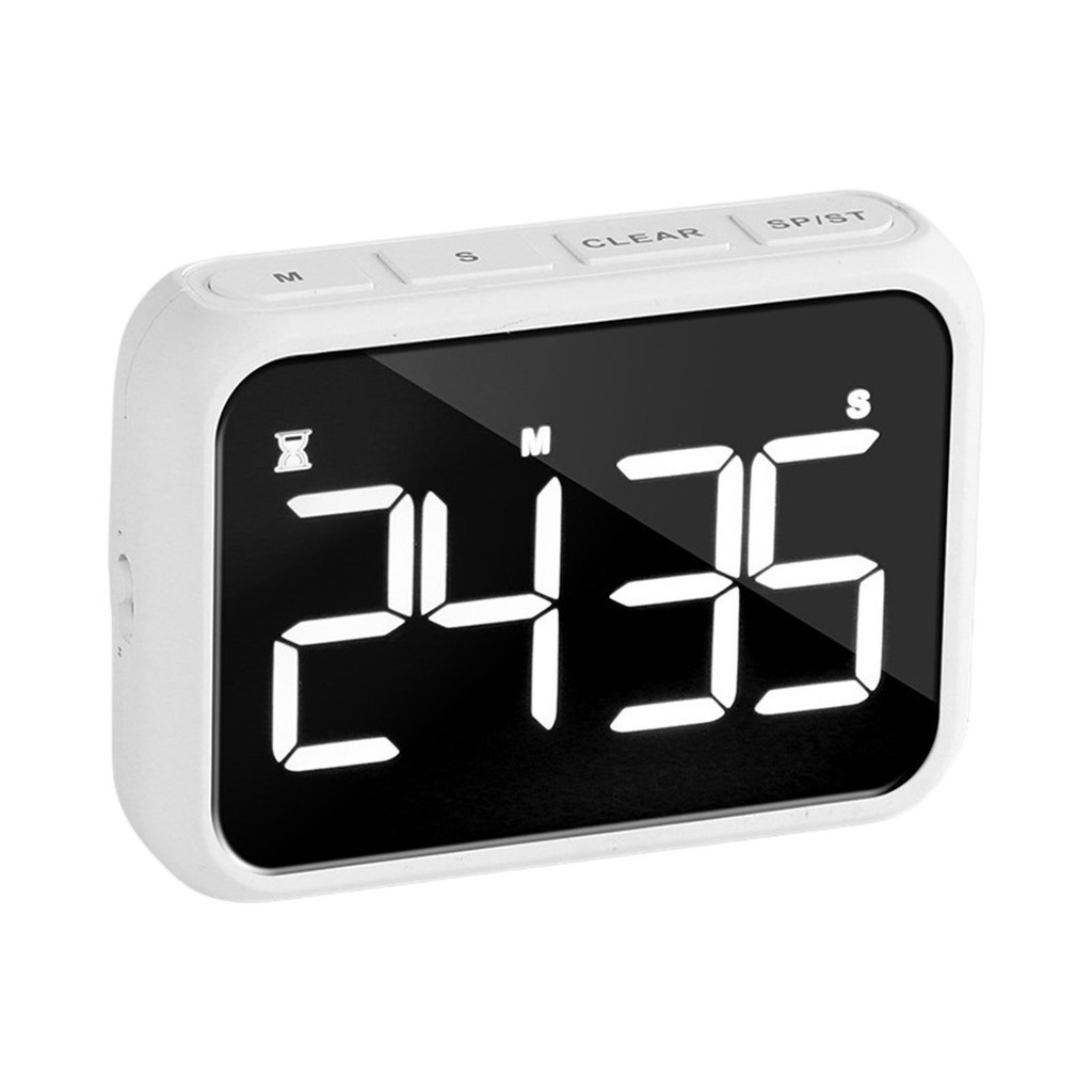 [WhbadguyojTW] 電子大型 LED 廚房時鐘鬧鐘秒錶 USB 充電兒童教師