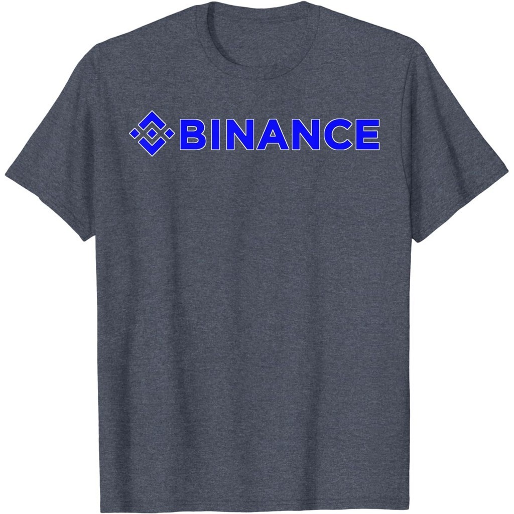 男士棉質 T 恤 Blue Binance BNB Crypto Currency 標誌 T 恤 4XL, 5XL, 6