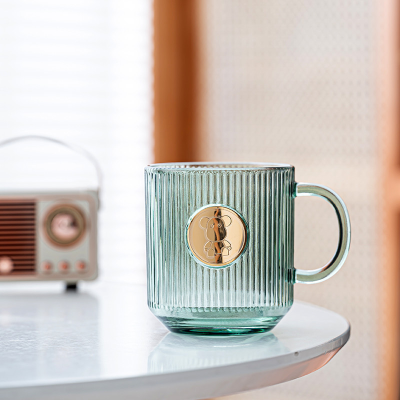 【客製化】【馬克杯】高桌銅章 杯子 訂製logo 咖啡玻璃馬克杯 高級 企業禮品禮盒裝 刻字 印字