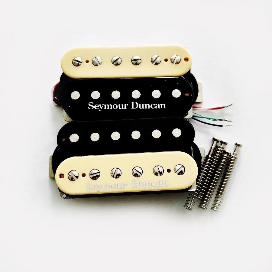 Pw-(原裝)sd SH2N 爵士模型 SH4 JB 模型 Alnico 5 雙線圈拾音器電吉他拾音器 - Zebra
