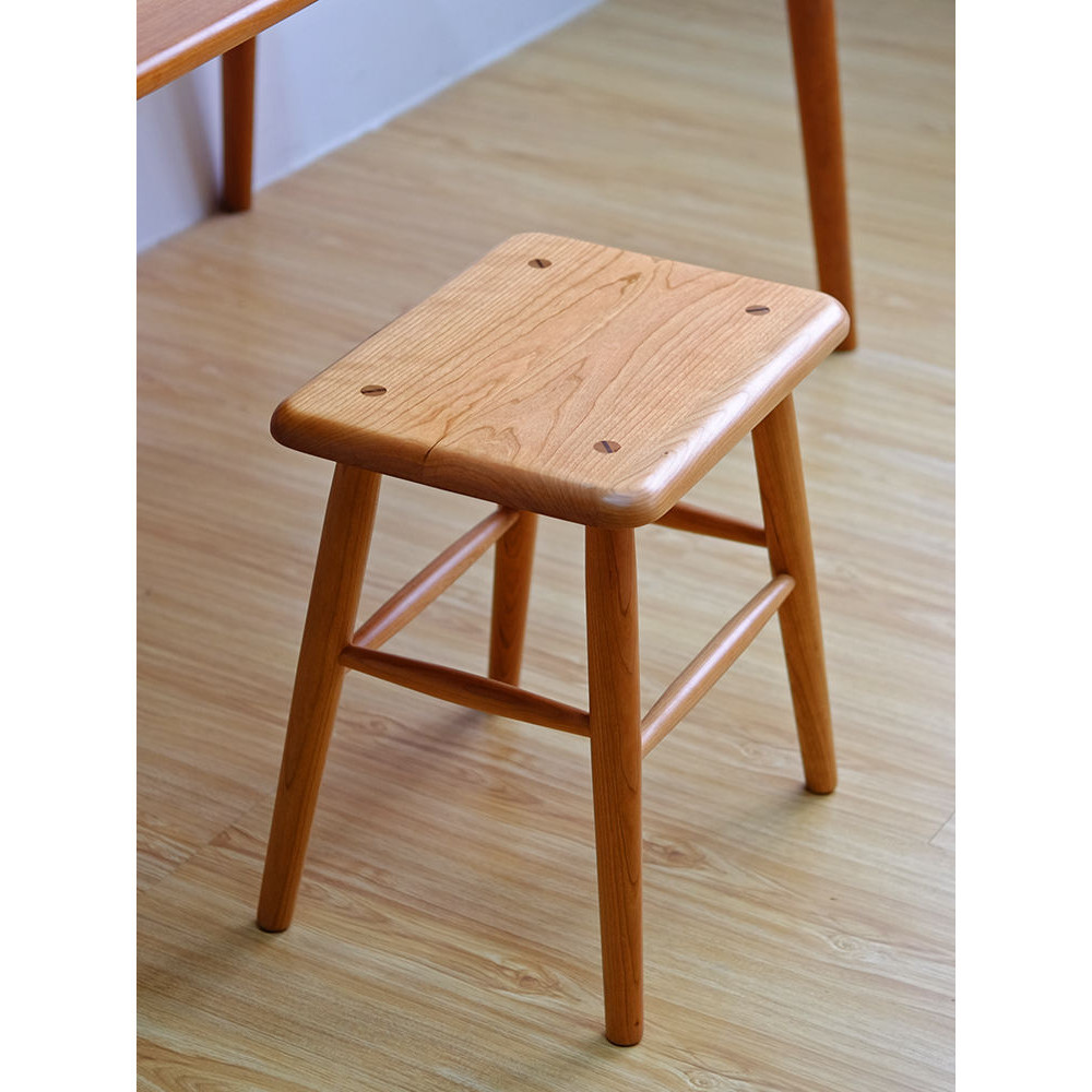 【靚貨-免運】 一刻木器原創實木方凳小凳子換鞋矮凳卯榫家用原木餐廳凳梳化妝凳
