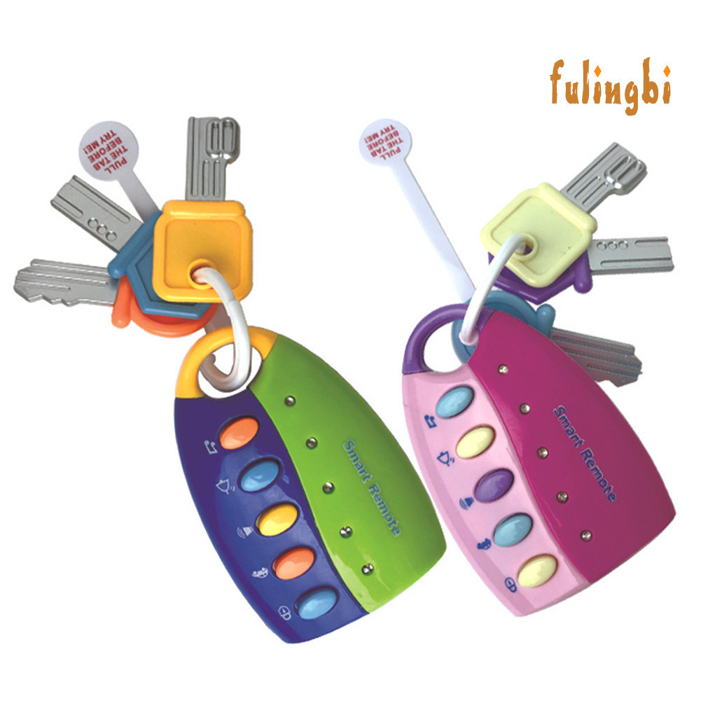 [FUI] 兒童仿真遙控汽車鑰匙鎖玩具 燈光組合音樂嬰兒早教益智玩具
