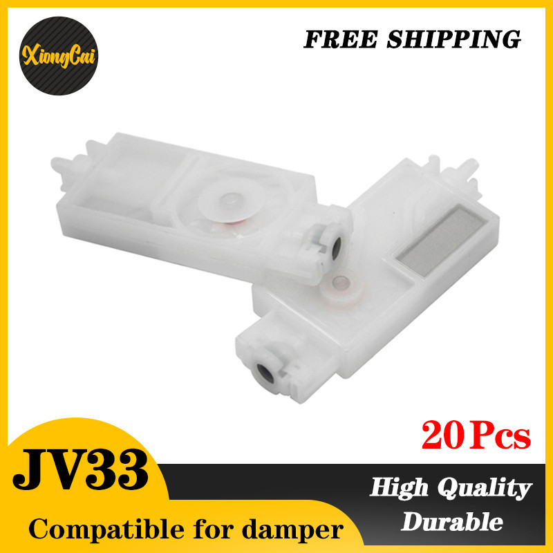20 件 JV33 墨水阻尼器適用於 Mimaki JV33 JV5 CJV30 打印頭阻尼器兼容溶劑墨水過濾器 DX5
