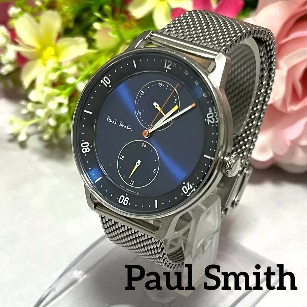 PAUL SMITH 手錶 計時碼錶 Church Street 藍色 海軍藍 mercari 日本直送 二手