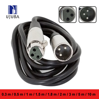 Uba-3 針 XLR 公對母麥克風平衡延長音頻線電纜線