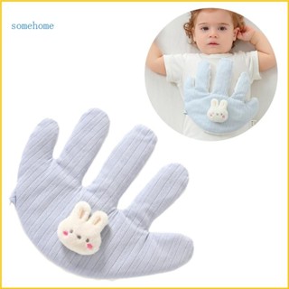 Some Hand Baby Pillow 透氣柔軟舒緩手掌防驚嚇嬰兒安全手掌枕手枕帶可愛兔子玩具