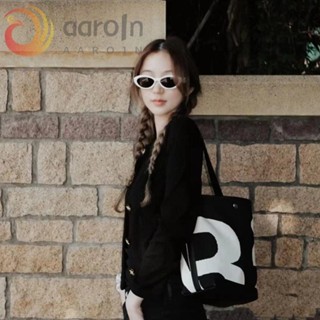 AARO拉力賽運動水桶包,泰語集會運動泰國單肩包,優雅大容量手提包印刷帆布托特包女孩/女