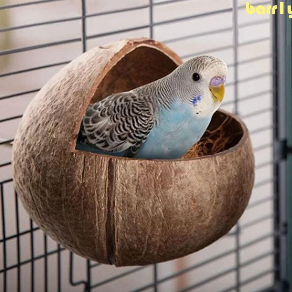 BARR1Y懸掛鳥巢,獨一無二手工製作椰殼鳥屋,創意天然工藝鳥籠棲息地倉鼠